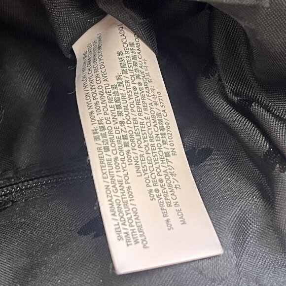 Kate Spade New York Dawn Flat Nylon and Leather Pink and Black Crossbody Bag - Picture 8 of 15